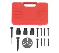 Bvznmilhd 14Pcs AC Compressor Clutch Removal Kit, Professional AC Compressor Clutch Rebuild Tool, Rust Proof Stainless Steel Puller for FS6 C171 6P 148 Compressor, Includes Puller Body Jaw S