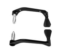 Bvznmilhd 2PCS Motorcycle Handlebar Guard, Brake Levers Protector, Universal Fit for 22mm/0.87in Handlebars, CNC High - Density Aluminum Alloy with Anodized Surface, Compatible with H (Black)