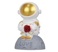 Bvznmilhd Astronaut Ornament, Cute Spaceman Figurine Decor, Nature Resin Astronaut Statue with Unique Space Design, Multifunctional Desktop Decoration for Home Office Shelf (Type 1)