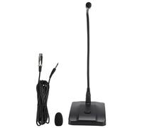 Bvznmilhd Desktop Wired Conference Microphone, Gooseneck Type Capacitive Mic with Heart Shape Directivity, Anti Microphone Head, Weighted Plastic Base for Professional