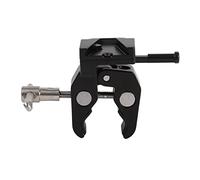 Bvznmilhd V Lock Battery Adapter with Crab Clamp, Aluminum Alloy V Mount Battery Clamp for Tripod Light Stand Rod, Non - Slip Quick Release Camera Power Mount for 12mm to 45mm