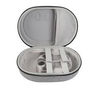 Bvznmilhd VR Headset Case for Meta 3, Hard Carrying Case with Dual Zipper Design, EVA TPU Reinforced Shock Absorption Lightweight Travel Case for VR Headset and Controllers