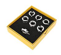 Bvznmilhd Watch Back Case Opener Dies and Adapter, Professional Bench Watch Case Remover Tool, Compatible with #5700 Oyster Watch Cases Opener for and Tudor, Includes 6 Steel Dies in D