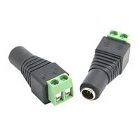 BW 100 Pcs 5.5mm x 2.1mm DC Power Cable Female Connector Plug for CCTV Camera