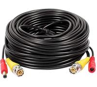 BW 10M/32.8ft BNC Video Power Cable Extension Cable For CCTV Camera DVR Security System Security Camera Cable for CCTV Surveillance DVR System (10M)