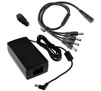 BW 12V 5A 60W DC Power Supply with a 4 Way CCTV Power Splitter Cable for CCTV Cameras,LED Srip Light (Alternative Power Supply, Power Cord not Included）