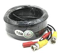 BW? 15M / 49.2 Feet BNC Video Power Cable For CCTV Camera DVR Security System (15M) - Cable type: 0.2mm?, Cable OD: 4.0mm