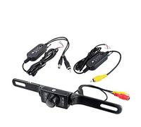 BW 2.4G Wireless Car License Mount Rear View Backup Camera 7 IR LED Night Vision with Transmitter & Receiver (Waterproof Ip67 / Color Cmos / 135 Degree Viewing Angle/Distance Scale Line)