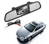 BW 2 in 1 4.3 inch Digital Color TFT LCD 16:9 4.3" Screen Car Rearview Mirror Security Conitor for Camera DVD PAL/NTSC Multi-language