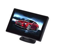 BW 5 inch HD 800 * 480 TFT Color LCD Screen Car Monitor with 2 Video AV-Input for Car Rear View Backup Camera DVD VCD CCTV Camera