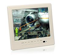 BW 8" inch LCD Color CCTV Monitor with VGA BNC AV Port and Speaker 1024 * 768 Resolution-White