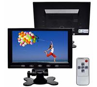 BW 9 Inch Ultrathin HD Color TFT Car Monitor HDMI Car Monitor Car Headrest Monitor with AV/HDMI/VGA Video Input,Remote Control,Built-in Speaker - HD 1024x600 Native Resolution CCTV Monitor PC Monitor with 360 Degree Rotating Stand