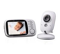 BW Baby Monitor, 3.2 Inch LCD Wireless Digital Video Infant Monitor with Night Vision, Two Way Audio, Voice Activation and Temperature Monitoring