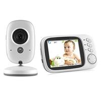 BW Baby Monitor, Video Baby Monitor with 3.2’’ LCD Screen,Baby Monitor with Camera and Night Vision, Enhanced 2.4GHz FHSS Technology, Two-way Audio, Temperature sensor Monitor, 8 Lullabies