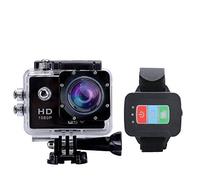 BW BWQ3 Wi-Fi Sports Action Camera - 1080P, 30M Waterproof, 170 Degree Lens, 2 Inch Screen, Remote Control, Accessories (Black)