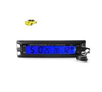 BW Digital LCD Display Car Clock with Thermometer/voltage Monitor With Ice Alert