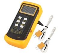 BW Digital Thermometer 2 Way K-Type Sensor Temperature Probe, Dual Two Channel Digital Thermometer 2 K-Type Thermocouple Sensor 1300 °C 2372 °C