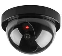 BW Dummy Camera, Home Security Fake Camera Imitation Dummy Security Camera Dome With Flashing LED Light