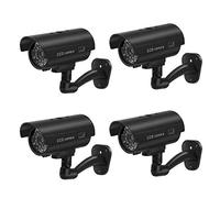 BW Dummy CCTV Camera 4xQuality Dummy Fake Outdoor Indoor CCTV Security Camera Blinking W/led Nightcam (4PCS)