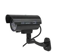 BW Dummy CCTV Camera Dummy Camera Fake Outdoor Indoor Weatherproof Fake Surveillance Camera CCTV Security Camera Flashing Red LED Light