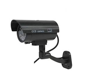 BW Dummy CCTV Camera Dummy Camera Fake Outdoor Indoor Weatherproof Fake Surveillance Camera CCTV Security Camera Flashing Red LED Light