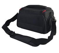 bw & h DSLR Camera Shoulder Bag Case for Canon PowerShot SX540 HS Bridge EOS M50 M100 4000D 1200D 1300D 700D 750D 100D 1100D 1000D etc (Black)