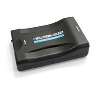 BW HDMI To SCART Converter AV Signal Adapter Converter HD Receiver for Old TV with Power Adapter Support HDMI 1080P