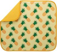 BW&HM Draining Board Mats Draining Mat Microfibre Dish Drying Mats for Kitchen Countertop Super Absorbent Quick Drying 40cm x 46 cm 2 Pack Pineapples