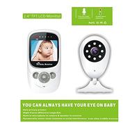 BW New 2.4 inch TFT LCD Wireless Digital Video Baby Monitor Night Vision IR LED Temperature Monitoring Security Camera 2 Way Talk