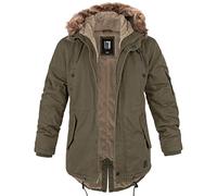 bw-online-shop Fishtail Winter Parka with Lining Men's Parka Jacket, olive, XS