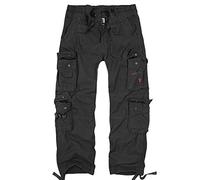 bw-online-shop Squad Vintage Men's Cargo Trousers, black, 30 W/34 L