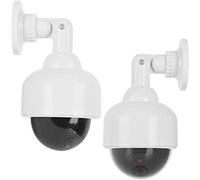 BW Outdoor Dummy Camera - New Housing Dummy Security Camera 2 PCS Dummy Fake CCTV Security Camera LED Flashing Indoor/Outdoor