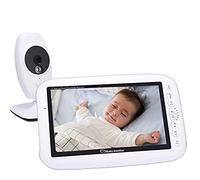 BW Wireless Baby Monitor - 7 inch Babyfoon Camera Wireless Video Baby Monitor Night Vision Temperature Sensor Lullaby Intercom Dual-Way Audio Play Songs (Single Camera)