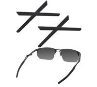 Bwake 2 Pairs Replacement Earsocks for Oakley Wire Tap 2.0 OO4145 OX5152 Sunglasses - Black