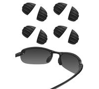 Bwake 4 Pairs Replacement Nose Pieces Pads for Maui Jim Makaha/Sandy Beach/Ho'okipa/Kanaha/Turtle Bay/Banyans/Hapuna Sunglasses - Black