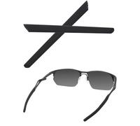 Bwake Replacement Earsocks for Oakley Wire Tap 2.0 OO4145 OX5152 Sunglasses - Black