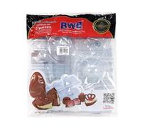 BWB 70mm Sphere Chocolate Mold - Plastic, White, Sphere Shape