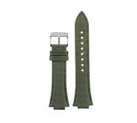 BWBVHRHZY 12mm Convex Mouth Nylon Watchband Fit For Tissot PRX Series Strap Super Player T137.407/410 Nylon Men Wristband Bracelet(Military green sk)