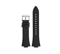 BWBVHRHZY 12mm Convex Mouth Nylon Watchband Fit For Tissot PRX Series Strap Super Player T137.407/410 Nylon Men Wristband Bracelet(Black sk)