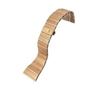 BWBVHRHZY 15mm 17mm 18mm 23mm 25mm 316L Stainless Steel Watchband Fit For Omega CONSTELLATION Double Metal Watch Strap Accessories(Rose Gold,23mm-9.5mm)