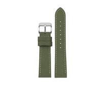 BWBVHRHZY 18mm/19/20 /21/22/ 23 /24mm Nylon Leather Watchband Fit For Seiko SRPC31J1/Fit For Citizen Fit For Tissot All The Major Brands Mens Wrist(Army Green sk,24mm)