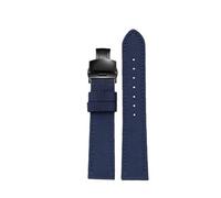 BWBVHRHZY 18mm/19/20 /21/22/ 23 /24mm Nylon Leather Watchband Fit For Seiko SRPC31J1/Fit For Citizen Fit For Tissot All The Major Brands Mens Wrist(Blue Black,20mm)