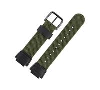 BWBVHRHZY 18mm Nylon Strap Fit For CASIO Band AE-1000W AE-1300 AE1200 W-S200H W-800H W-216H W-735H W-215 AEQ-110W SGW-300H 400H 500H MRW-200H(Army green bk)