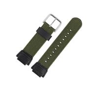 BWBVHRHZY 18mm Nylon Strap Fit For CASIO Band AE-1000W AE-1300 AE1200 W-S200H W-800H W-216H W-735H W-215 AEQ-110W SGW-300H 400H 500H MRW-200H(Army green sk)
