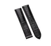 BWBVHRHZY 18mm19mm20mm21mm22mm Genuine Leather Watch Strap Fit For OMEGA Fit For DE VILLE Fit For SEAMASTER Fit For SPEEDMASTER Series With Logo Watchband Accessories(Nero,19mm)