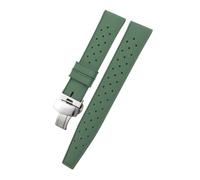 BWBVHRHZY 19mm 20mm 21mm 22mm Rubber Silicone Watch Strap Fit For IWC Pilot Fit For Omega Fit For Tissot Fit For Tudor Fit For Longines Fit For Hamilton Diving Watchband(Green 1,22mm)
