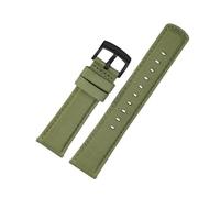 BWBVHRHZY 20mm 21mm 22mm Woven Nylon Bottom Watchband Strap Fit For Tissot T116 Fit For Seiko No. 5 SSB373P1 Fit For Mido/Fit For CASIO Male Bracelet(Military green BK,21mm)