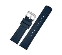 BWBVHRHZY 20mm 21mm 22mm Woven Nylon Bottom Watchband Strap Fit For Tissot T116 Fit For Seiko No. 5 SSB373P1 Fit For Mido/Fit For CASIO Male Bracelet(Blue SK,20mm)