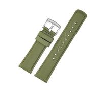 BWBVHRHZY 20mm 21mm 22mm Woven Nylon Bottom Watchband Strap Fit For Tissot T116 Fit For Seiko No. 5 SSB373P1 Fit For Mido/Fit For CASIO Male Bracelet(Military green SK,21mm)