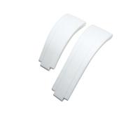 BWBVHRHZY 20mm 21mm Rubber Short Buckle Watchband Fit For Rolex Fit For Daytona Submariner Role OYSTERFLEX Yacht Master Small Wrist Silicone Strap(Bianco,20mm)